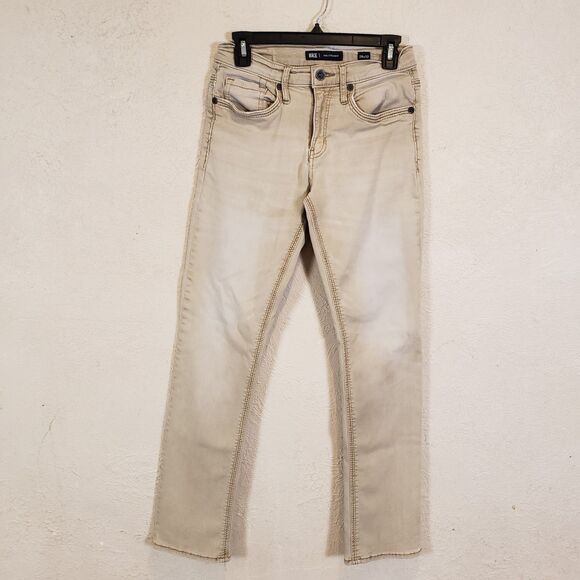 BKE Jeans Men 29 Jake Straight Leg Medium Wash Blue Denim Buckle Western Work - Picture 2 of 10